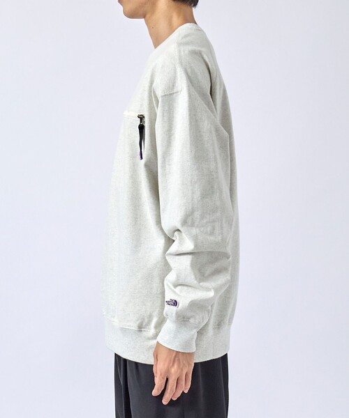 THE NORTH FACE PURPLE LABEL（ザ ノースフェイス パープルレーベル）の「【THE NORTH FACE PURPLE LABEL/ザノースフェイスパープルレーベル】9.5oz Cotton Jersey Field Pullover（スウェット・メンズ・ホワイト/ダークグレー・S/M/L）」の5枚目の写真