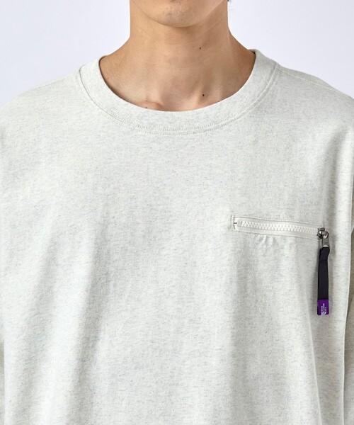 THE NORTH FACE PURPLE LABEL（ザ ノースフェイス パープルレーベル）の「【THE NORTH FACE PURPLE LABEL/ザノースフェイスパープルレーベル】9.5oz Cotton Jersey Field Pullover（スウェット・メンズ・ホワイト/ダークグレー・S/M/L）」の7枚目の写真