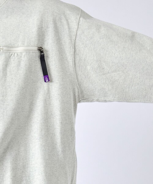 THE NORTH FACE PURPLE LABEL（ザ ノースフェイス パープルレーベル）の「【THE NORTH FACE PURPLE LABEL/ザノースフェイスパープルレーベル】9.5oz Cotton Jersey Field Pullover（スウェット・メンズ・ホワイト/ダークグレー・S/M/L）」の9枚目の写真