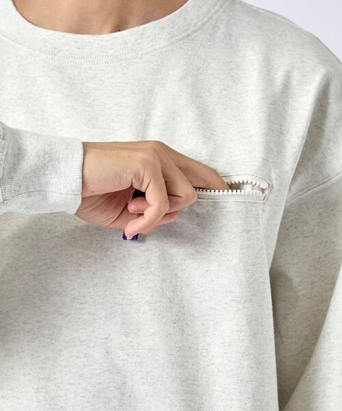 THE NORTH FACE PURPLE LABEL（ザ ノースフェイス パープルレーベル）の「【THE NORTH FACE PURPLE LABEL/ザノースフェイスパープルレーベル】9.5oz Cotton Jersey Field Pullover（スウェット・メンズ・ホワイト/ダークグレー・S/M/L）」の12枚目の写真