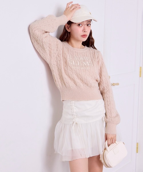 N.HOOLYWOOD 19AW ロゴ　ケーブル編み　ニット N.HOOLYWOOD 19AW ロゴ ケーブル編み ニット N.HOOLYWOOD 19AW ロゴ