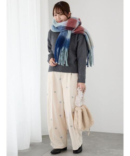 Te chichi TERRASSE（テチチテラス）の「前後2WAYラメシャギーカーディガン（カーディガン/ボレロ・レディース・オフホワイト/チャコールグレー/ベージュ・F）」の8枚目の写真