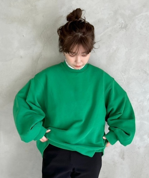 Mila Owen（ミラオーウェン）の「袖タックトレーナー【手洗い可能】（T