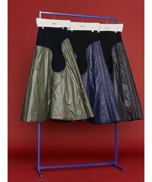 【セール】WAVE LINE PADDED SK / ウェーブラインパデッドスカート（スカート）｜UN3D.（アンスリード）