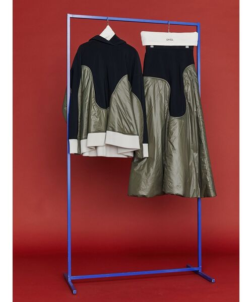 【セール】WAVE LINE PADDED SK / ウェーブラインパデッドスカート（スカート）｜UN3D.（アンスリード）