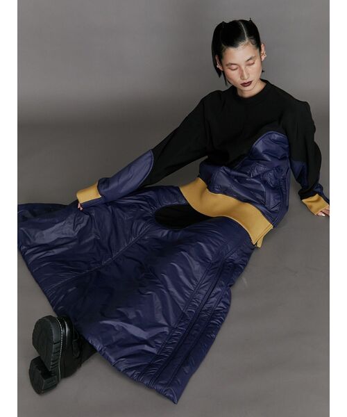 【セール】WAVE LINE PADDED SK / ウェーブラインパデッドスカート（スカート）｜UN3D.（アンスリード）