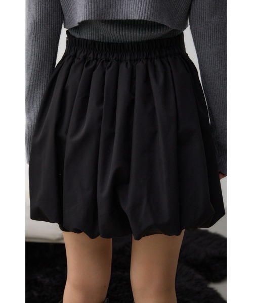AZUL by moussy（アズールバイマウジー）の「バルーンミニキュロットパンツ（スカート・レディース・ブラック/グレー・SMALL/MEDIUM）」の10枚目の写真