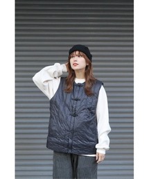 TAION | 【TAION】タイオン REVERSIBLE CHINA BUTTON INNER DOWN VEST TAION-V01JS(ベスト)
