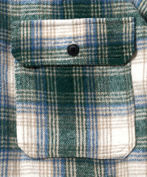 【セール】flannel check hooded shirt/ネルチェック フーデッド シャツ（シャツ/ブラウス）｜Soupy Soupy（スーピースーピー）
