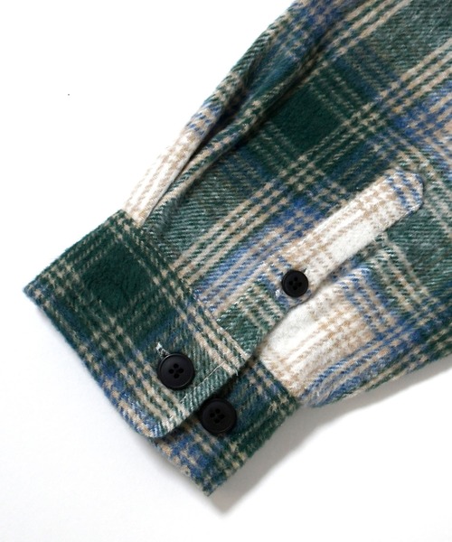 【セール】flannel check hooded shirt/ネルチェック フーデッド シャツ（シャツ/ブラウス）｜Soupy Soupy（スーピースーピー）