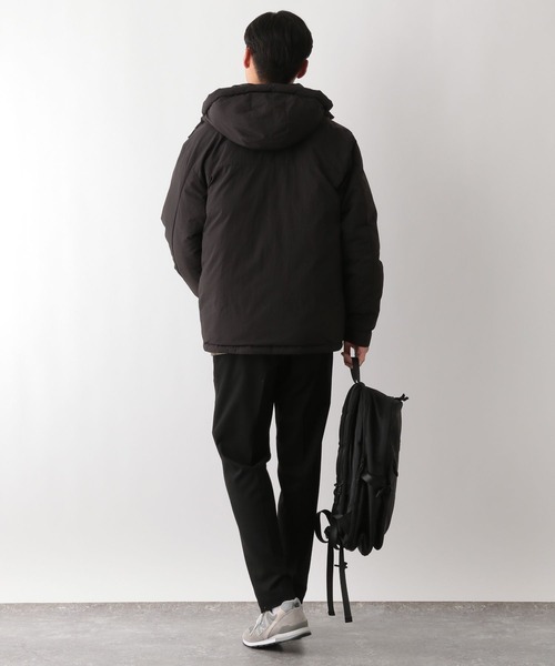 GLOBAL WORK Smile Seed Store（グローバルワーク スマイルシードストア）の「エアサーマルフードブルゾン/115974（ブルゾン・メンズ・ブラック/ベージュ×ブラック/チャコール/ネイビー・X-LARGE/MEDIUM/LARGE/SMALL）」の7枚目の写真