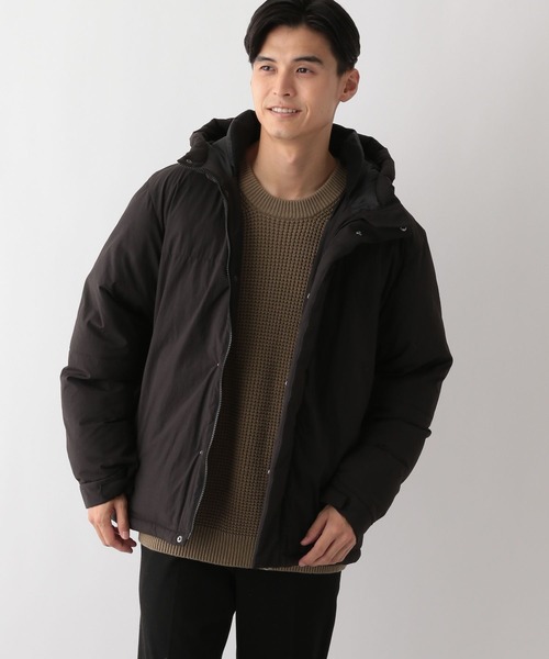 GLOBAL WORK Smile Seed Store（グローバルワーク スマイルシードストア）の「エアサーマルフードブルゾン/115974（ブルゾン・メンズ・ブラック/ベージュ×ブラック/チャコール/ネイビー・X-LARGE/MEDIUM/LARGE/SMALL）」の8枚目の写真