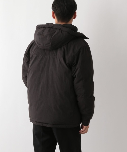 GLOBAL WORK Smile Seed Store（グローバルワーク スマイルシードストア）の「エアサーマルフードブルゾン/115974（ブルゾン・メンズ・ブラック/ベージュ×ブラック/チャコール/ネイビー・X-LARGE/MEDIUM/LARGE/SMALL）」の10枚目の写真