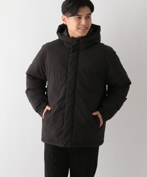 GLOBAL WORK Smile Seed Store（グローバルワーク スマイルシードストア）の「エアサーマルフードブルゾン/115974（ブルゾン・メンズ・ブラック/ベージュ×ブラック/チャコール/ネイビー・X-LARGE/MEDIUM/LARGE/SMALL）」の11枚目の写真