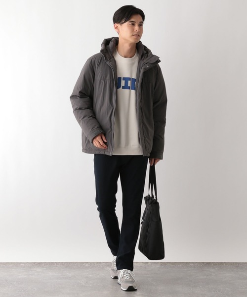 GLOBAL WORK Smile Seed Store（グローバルワーク スマイルシードストア）の「エアサーマルフードブルゾン/115974（ブルゾン・メンズ・ブラック/ベージュ×ブラック/チャコール/ネイビー・X-LARGE/MEDIUM/LARGE/SMALL）」の14枚目の写真