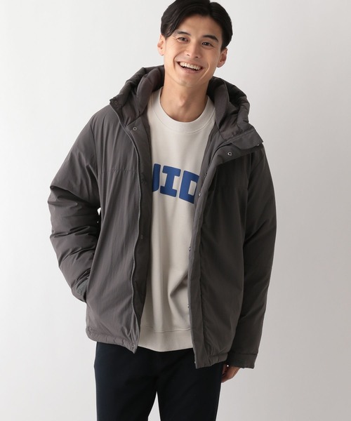 GLOBAL WORK Smile Seed Store（グローバルワーク スマイルシードストア）の「エアサーマルフードブルゾン/115974（ブルゾン・メンズ・ブラック/ベージュ×ブラック/チャコール/ネイビー・X-LARGE/MEDIUM/LARGE/SMALL）」の17枚目の写真