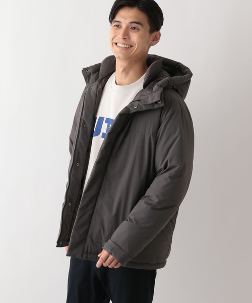 GLOBAL WORK Smile Seed Store（グローバルワーク スマイルシードストア）の「エアサーマルフードブルゾン/115974（ブルゾン・メンズ・ブラック/ベージュ×ブラック/チャコール/ネイビー・X-LARGE/MEDIUM/LARGE/SMALL）」の18枚目の写真