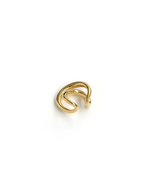 colleca la（コレカラ）の「[silver925]2連クロスイヤーカフ〈金属アレルギー対応〉（イヤーカフ・レディース・シルバー/ゴールド・FREE）」の10枚目の写真