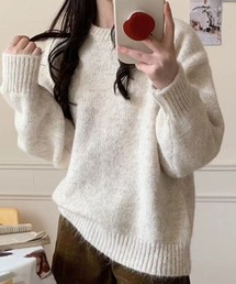 【ふわもち】ミックスカラーニット