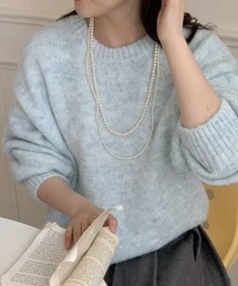 【ふわもち】ミックスカラーニット