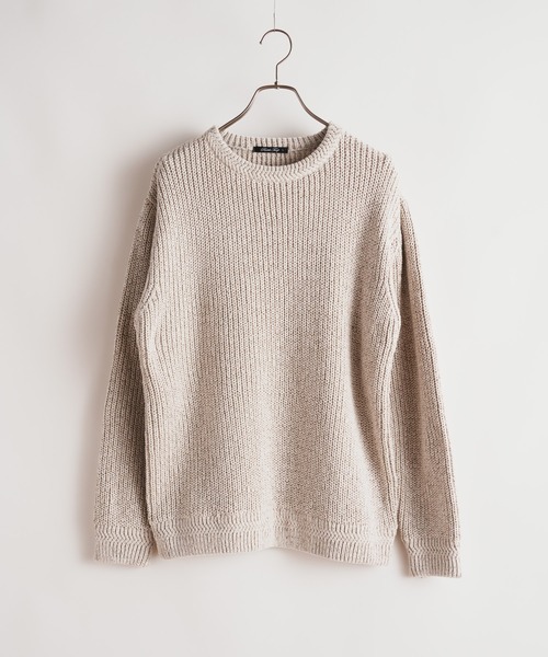 RATTLE TRAP(ラトルトラップ)の「モール×AC/Cニット畦編み(ニット/セーター・メンズ・ブラック/ホワイト・M/L)」の2枚目の写真