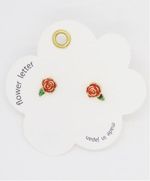 Zoule（ゾーラ）の「Zoule ゾーラ：FLOWER LETTER SERIES　flower letter　花　花言葉　バラ　スミレ　スズラン　ブルースター　ピアス（ピアス（両耳用））」