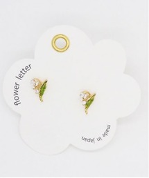 Zoule（ゾーラ）の「Zoule ゾーラ：FLOWER LETTER SERIES　flower letter　花　花言葉　バラ　スミレ　スズラン　ブルースター　ピアス（ピアス（両耳用））」