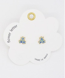 Zoule（ゾーラ）の「Zoule ゾーラ：FLOWER LETTER SERIES　flower letter　花　花言葉　バラ　スミレ　スズラン　ブルースター　ピアス（ピアス（両耳用））」