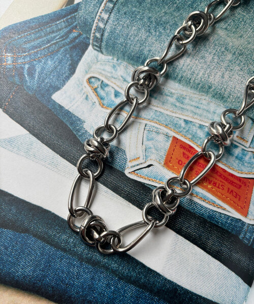 DouDou（ドゥドゥ）の「ボリュームミックスチェーンネックレス（ネックレス・レディース・シルバー/ゴールド・FREE）」の5枚目の写真