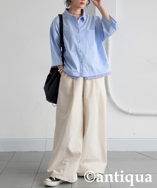 antiqua（アンティカ）の「ナイロンショルダーバッグ（ショルダーバッグ・レディース・ブラック/ブルー・FREE）」の16枚目の写真