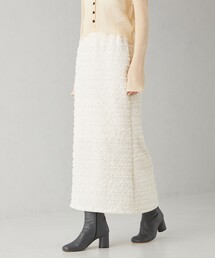 ＜EMMEL REFINES＞EM フクレジャカード カットスカート