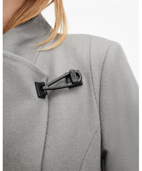 ラップアラウンド・ベルトコート ALLSAINTS コート チェスターコート RILEY WRAP AROUND BELTED