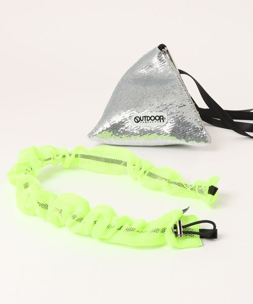 OUTDOOR PRODUCTS（アウトドアプロダクツ）の「【OUTDOOR PRODUCTS】メタリックトライアングルバッグ（ショルダーバッグ・メンズ・シルバー/ゴールド/ピンク・FREE）」の8枚目の写真