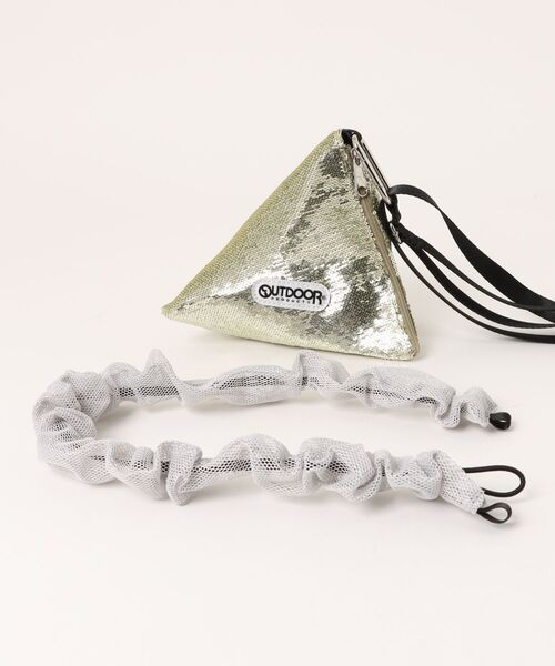 OUTDOOR PRODUCTS（アウトドアプロダクツ）の「【OUTDOOR PRODUCTS】メタリックトライアングルバッグ（ショルダーバッグ・メンズ・シルバー/ゴールド/ピンク・FREE）」の9枚目の写真