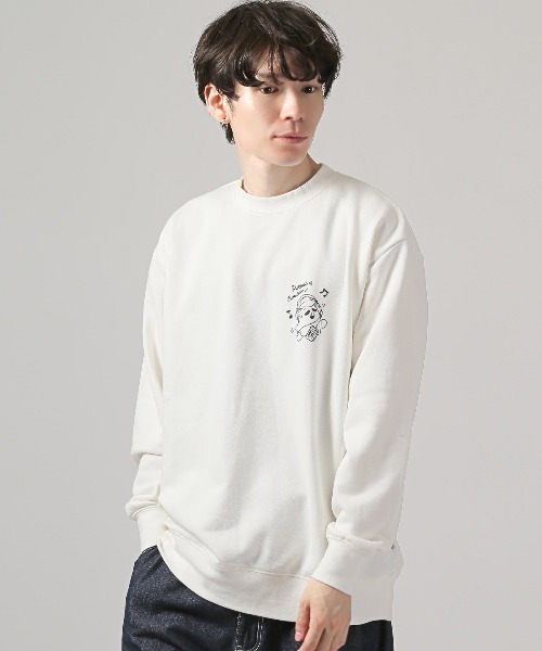 AA6【Tultex】プリントスウェット【メンズL】ホワイト f9d95995bd10f878e6c64f83e3404b