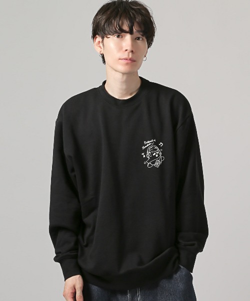 LUXSTYLE(ラグスタイル)の「A.T.CMUSICおばけ発泡ラバープリントトレーナー(スウェット・メンズ・ホワイト/ワインレッド/ブラック・L/M)」の14枚目の写真