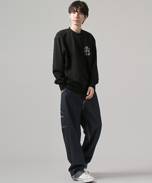 A.T.CMUSICおばけ発泡ラバープリントトレーナー（スウェット