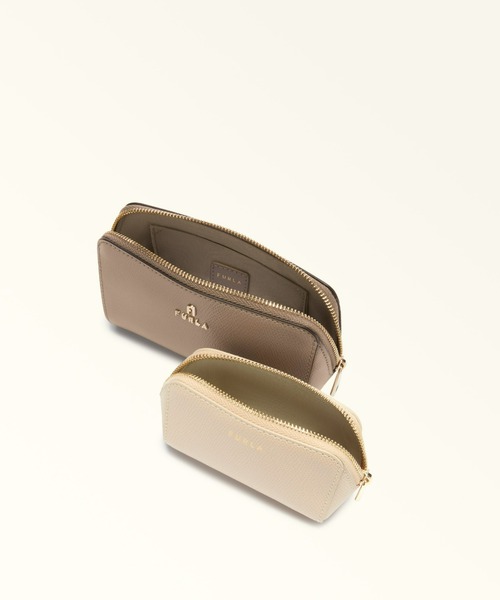 FURLA(フルラ)の「フルラ カメリア (Furla Camelia) コスメティックケースセット(ポーチ・レディース・ミント/ブラック系その他/ブルー系その他/ライトブラウン/イエロー系その他/モカ・ONE SIZE)」の7枚目の写真