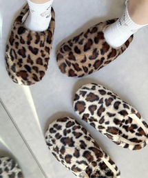 Port（ポート）の「【 antique andico / アンティーク アンディコ 】 レオパード フェイクファー ルームシューズ（ルームシューズ/スリッパ）」