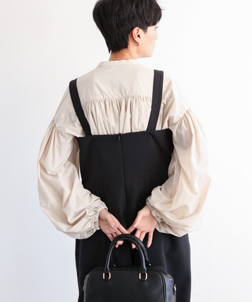 BARNYARDSTORM（バンヤードストーム）の「BARNYARDSTORM / ボリュームライトブラウス（Tシャツ/カットソー・レディース・レッド/ブラック/グレー系その他4・FREE）」の5枚目の写真