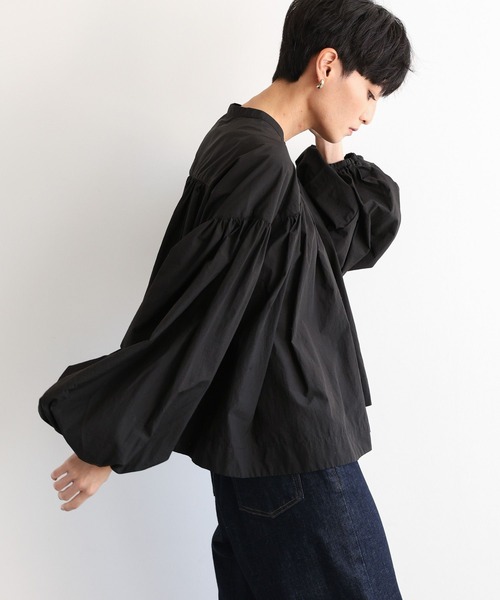 BARNYARDSTORM（バンヤードストーム）の「BARNYARDSTORM / ボリュームライトブラウス（Tシャツ/カットソー・レディース・レッド/ブラック/グレー系その他4・FREE）」の13枚目の写真