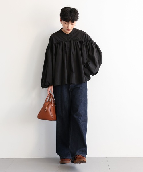 BARNYARDSTORM（バンヤードストーム）の「BARNYARDSTORM / ボリュームライトブラウス（Tシャツ/カットソー・レディース・レッド/ブラック/グレー系その他4・FREE）」の16枚目の写真