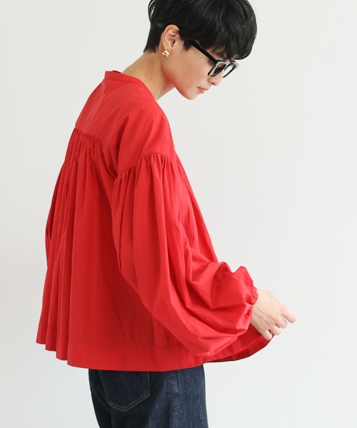 BARNYARDSTORM（バンヤードストーム）の「BARNYARDSTORM / ボリュームライトブラウス（Tシャツ/カットソー・レディース・レッド/ブラック/グレー系その他4・FREE）」の20枚目の写真