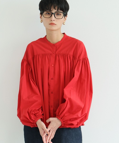 BARNYARDSTORM（バンヤードストーム）の「BARNYARDSTORM / ボリュームライトブラウス（Tシャツ/カットソー・レディース・レッド/ブラック/グレー系その他4・FREE）」の21枚目の写真