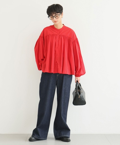 BARNYARDSTORM（バンヤードストーム）の「BARNYARDSTORM / ボリュームライトブラウス（Tシャツ/カットソー・レディース・レッド/ブラック/グレー系その他4・FREE）」の22枚目の写真