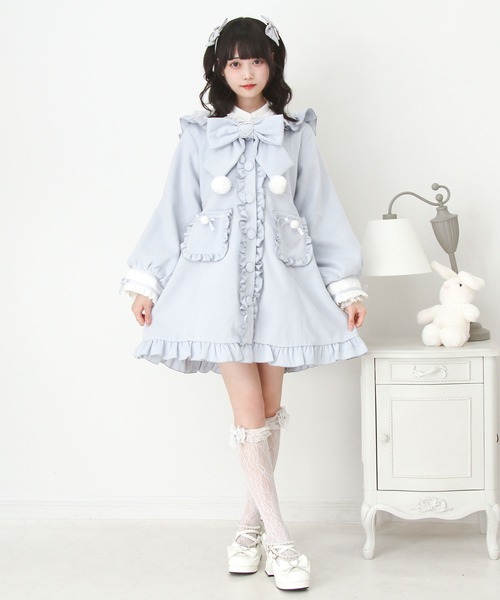 美品 貴重 シルク 42 LLフリル エルマンノシェルビーノ 女優襟 コート 美品 貴重 シルク 42 LLフリル エルマンノシェルビーノ 女優