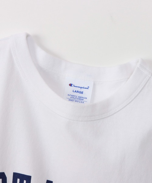 Champion(チャンピオン)の「【Champion/チャンピオン】メンズ ベーシック ショートスリーブTシャツ(Tシャツ/カットソー・メンズ・ネイビー/ホワイト×ネイビー/ホワイト×ブラック/ブルー/グレー/ブラック系その他・X-LARGE/LARGE/MEDIUM/SMALL)」の15枚目の写真