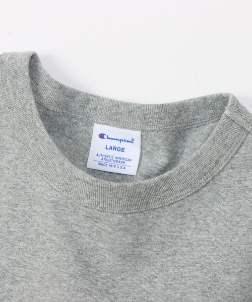 Champion(チャンピオン)の「【Champion/チャンピオン】メンズ ベーシック ショートスリーブTシャツ(Tシャツ/カットソー・メンズ・ネイビー/ホワイト×ネイビー/ホワイト×ブラック/ブルー/グレー/ブラック系その他・X-LARGE/LARGE/MEDIUM/SMALL)」の18枚目の写真
