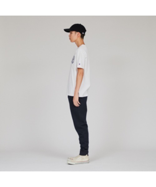 Champion(チャンピオン)の「【Champion/チャンピオン】メンズ ベーシック ショートスリーブTシャツ(Tシャツ/カットソー・メンズ・ネイビー/ホワイト×ネイビー/ホワイト×ブラック/ブルー/グレー/ブラック系その他・X-LARGE/LARGE/MEDIUM/SMALL)」の10枚目の写真