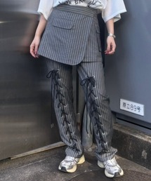 Candy Stripper PLEATS LAYERED PANTS グレー Candy Stripper PLEATS LAYERED PANTS グレー